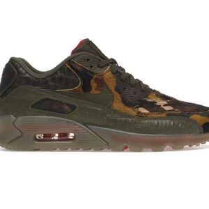 Nike Air Max 90 Gator Croc Camo Green Sneakers